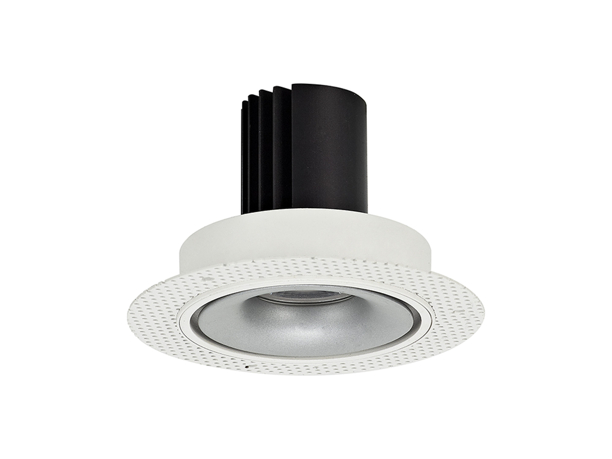 DM202189  Bolor T 12 Tridonic Powered 12W 2700K 1200lm 12° CRI>90 LED Engine White/Silver Trimless Fixed Recessed Spotlight, IP20